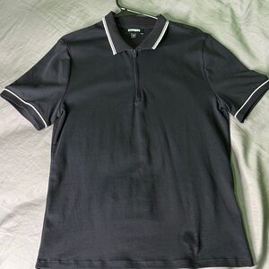 Express Men's Polo Shirt with White Trim